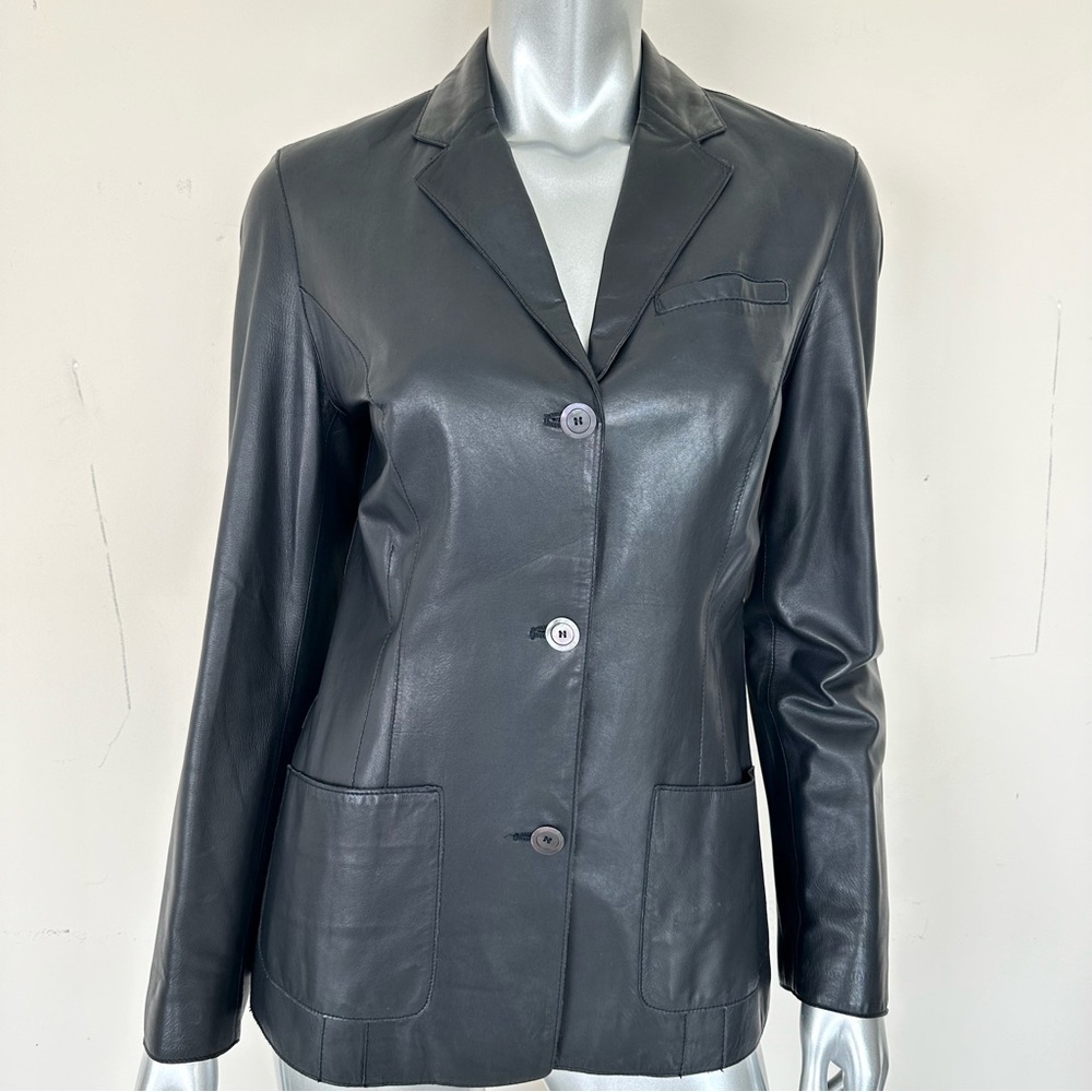 Leather women jacket Italian brand size 42IT or 6 US